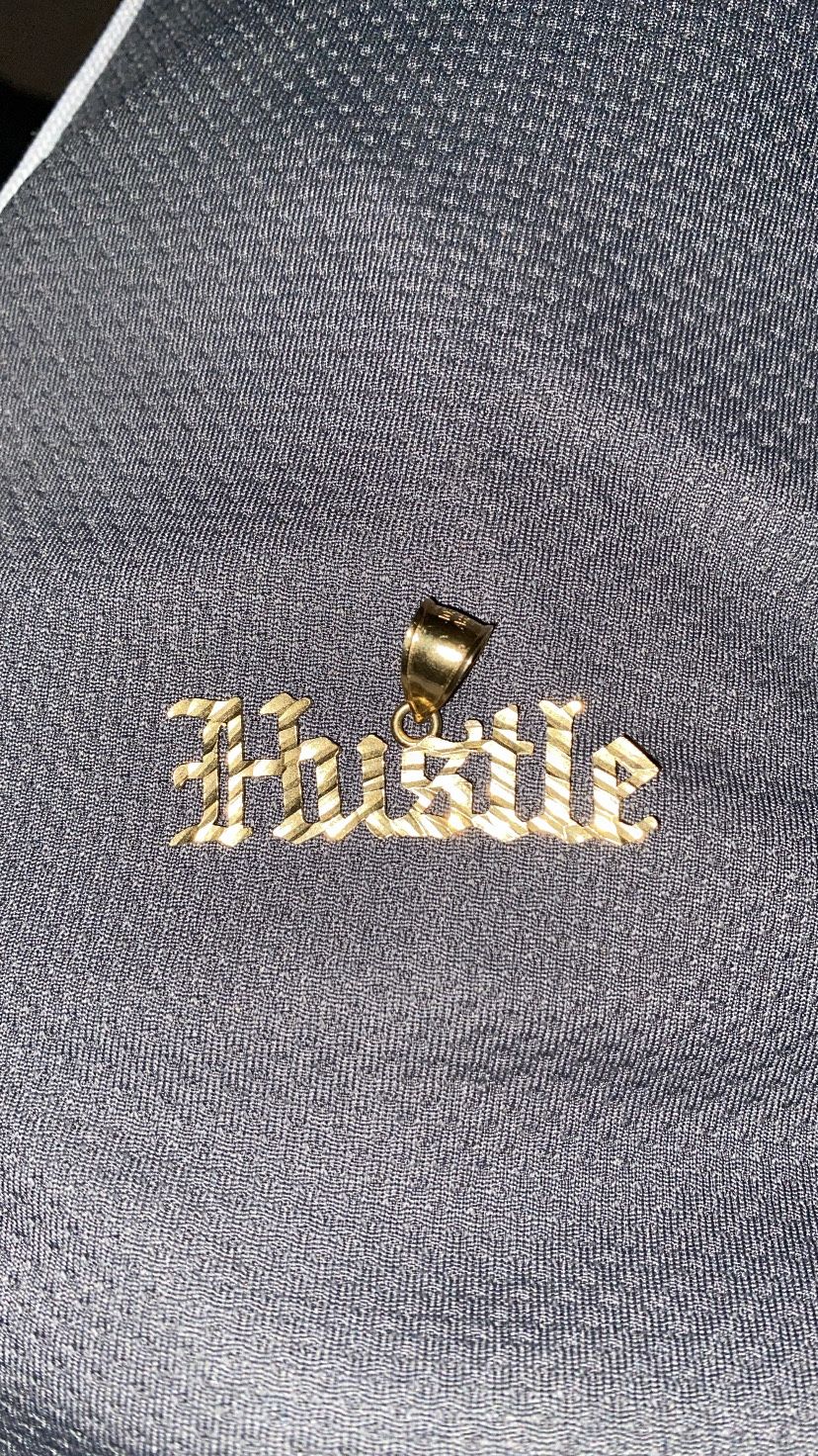 10k Gold Hustle Pendant