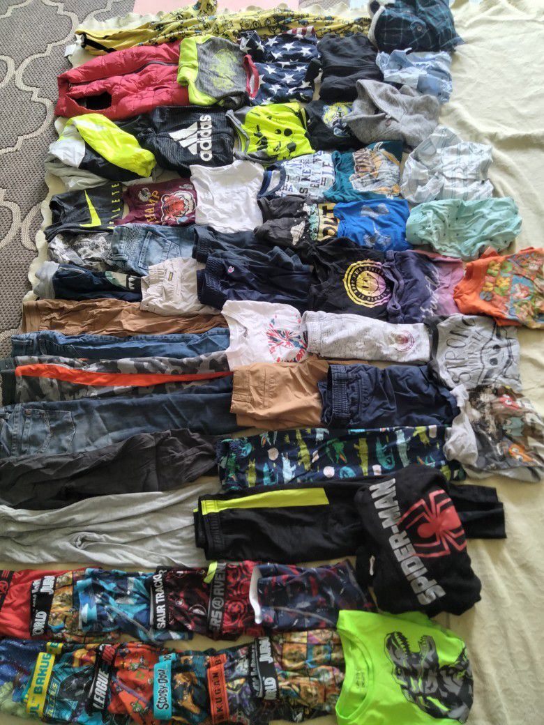 6t Boys Clothes Lot Shirts Pants Sweaters Jackets 