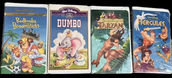 $10 Disney VHS Lot – Dumbo, Tarzan, Hercules, Bedknobs & Broomsticks  
