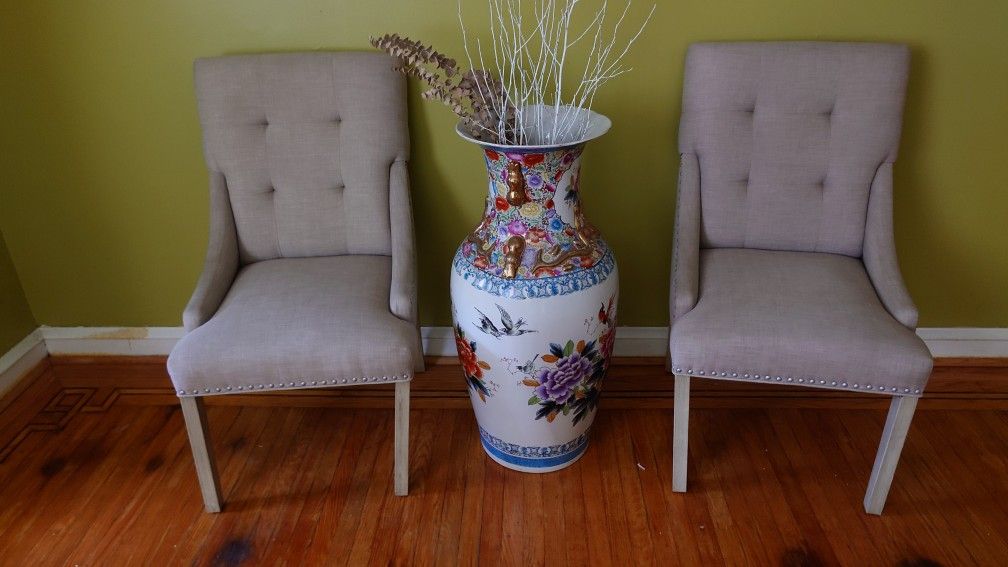 Classic Button Leisure Chair (Set Of 2)