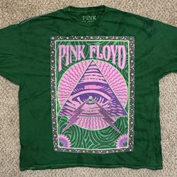Green Pink Floyd Tie-Dye Tee