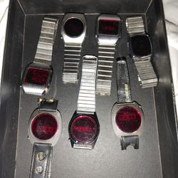 Various Vintage Led Watches