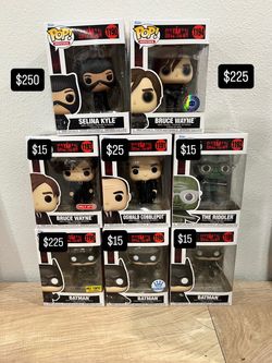 Bat man funko pops