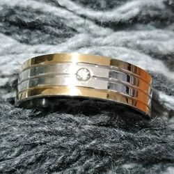 Men's Stainless Steel Ring 10.5 Size