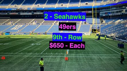 Seahawks 49ers Tickets
