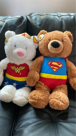 Wonder Woman and Superman teddy bears
