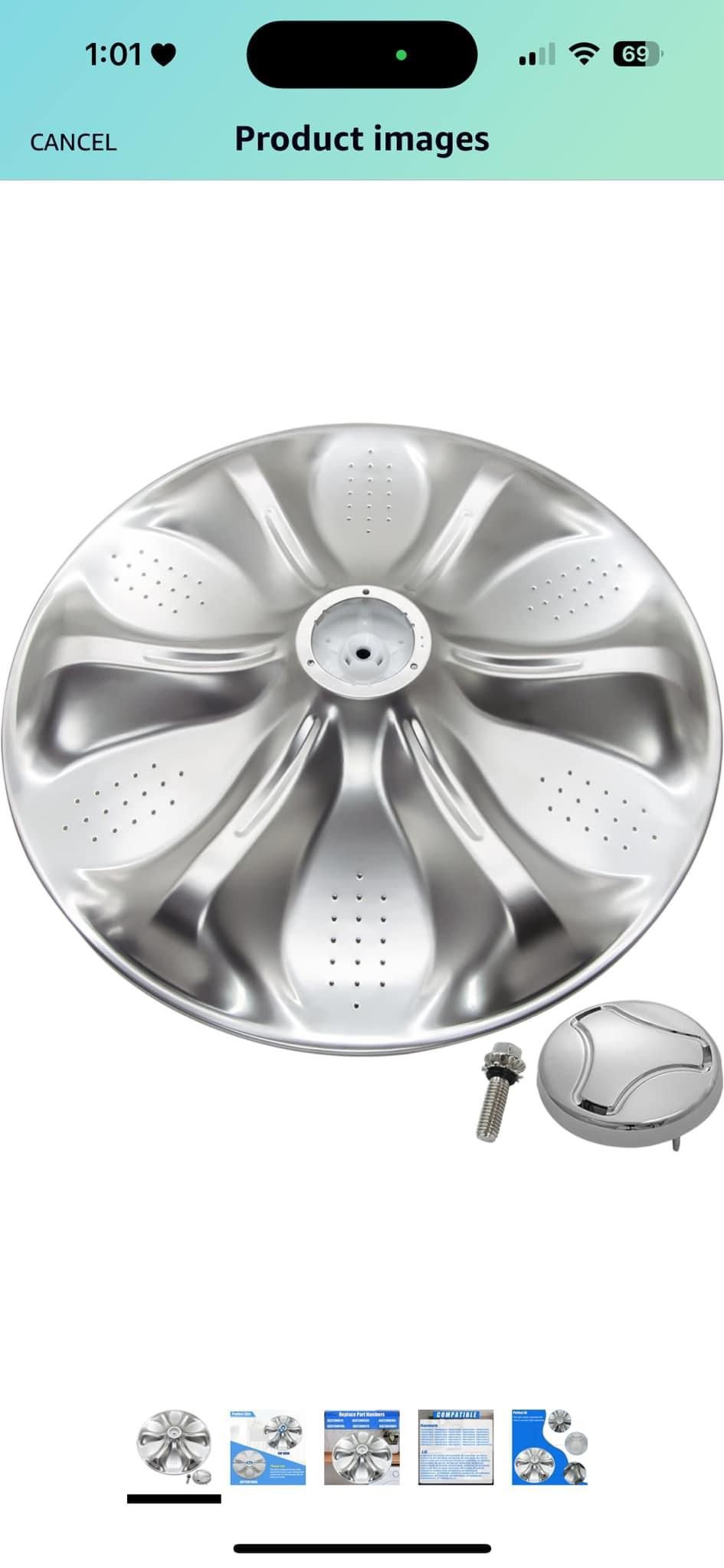 Wash plate Pulsator Assembly With Cap