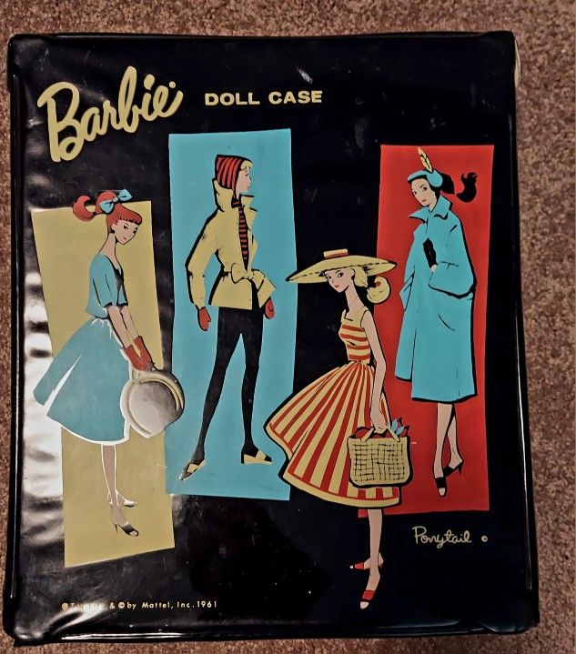 Vintage Black Barbie Doll & Clothes Case