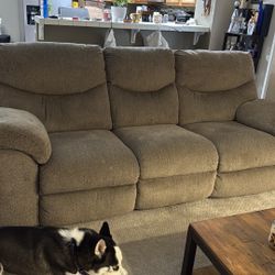 Tulen Manual Reclining Sofa Couch Ashley Furniture Like New