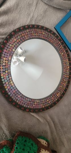 Beautiful Mosiac Round Mirror