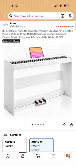 Digital piano white
