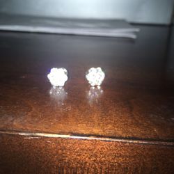 silver earrings