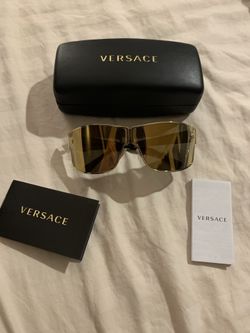 Brand New Versace Medusa Aspis Square Sunglasses Unisex