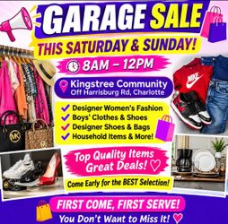 Garage sale Fashion designers!!