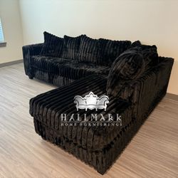 NEW Fluffy Sectional Couches
