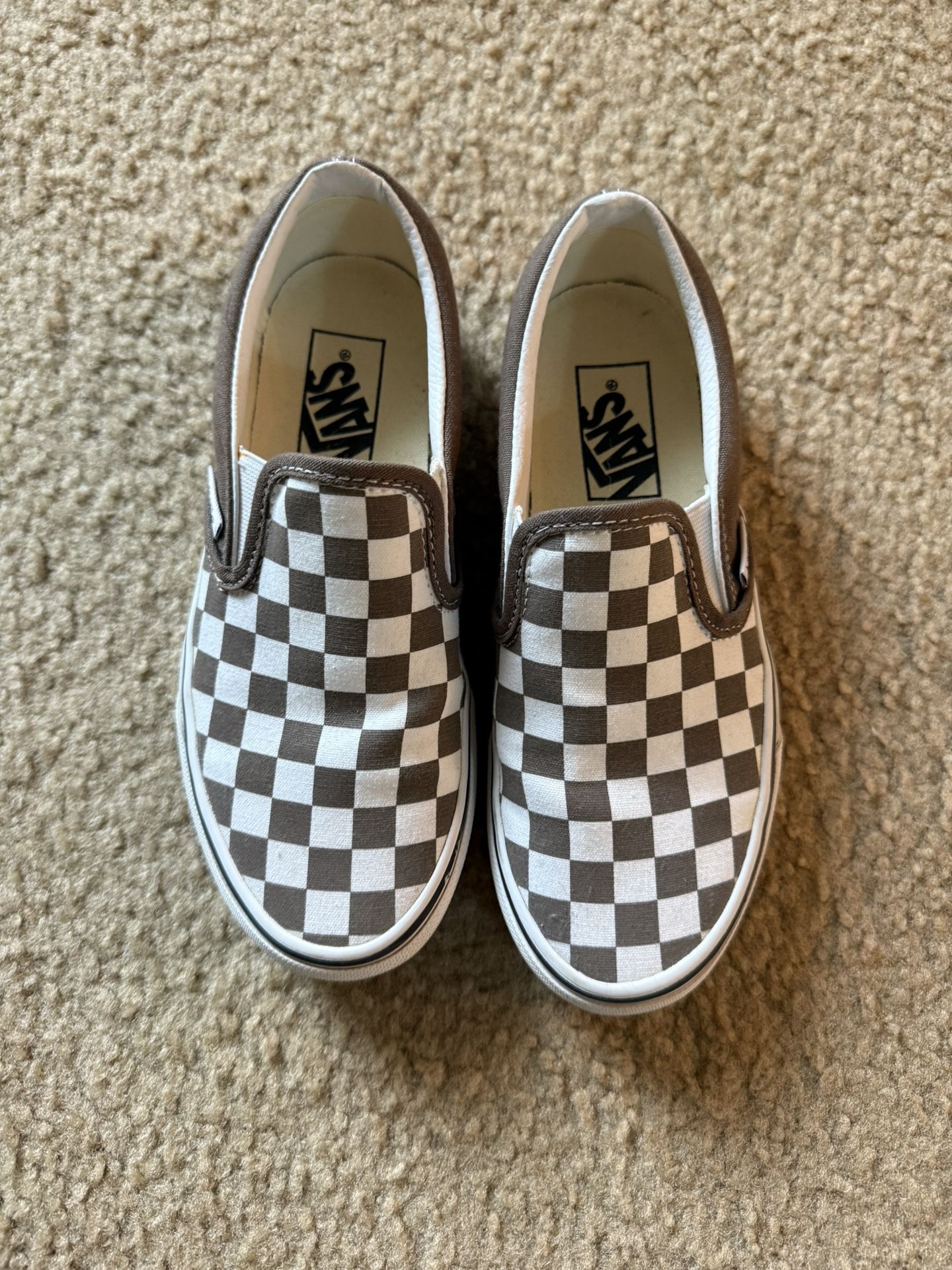 Checkered Slip On Vans