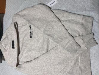 Essentials light gray hoodie