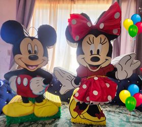 Mickey Mouse or Minnie Mouse Pinata