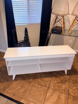 White entertainment center