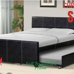 Full Trundle Bed Frame 