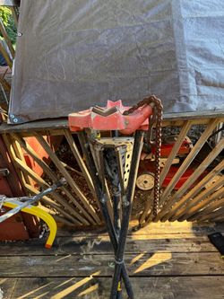 Vtg Ridgid No # 450 Tri-Stand Heavy Steel OBO