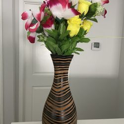 Vase Faux Flowers