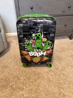 Minecraft kids suitcase
