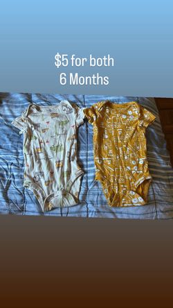 6 Months baby onsies