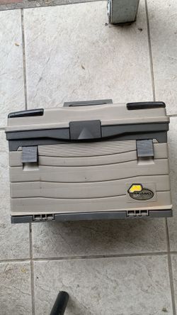 Plano Fishing Guide Series 4-Drawer Tackle Box, Graphite/ Sandstone