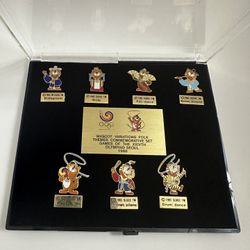 Vintage Commemorative Set of Pins - Games of the XXIVth Olympiad Seoul 1988