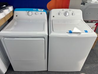 New GE top load washer and dryer set