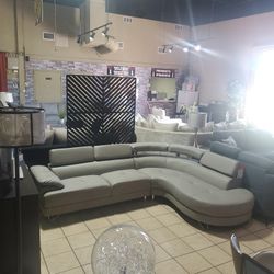 Modern Grey Sectional