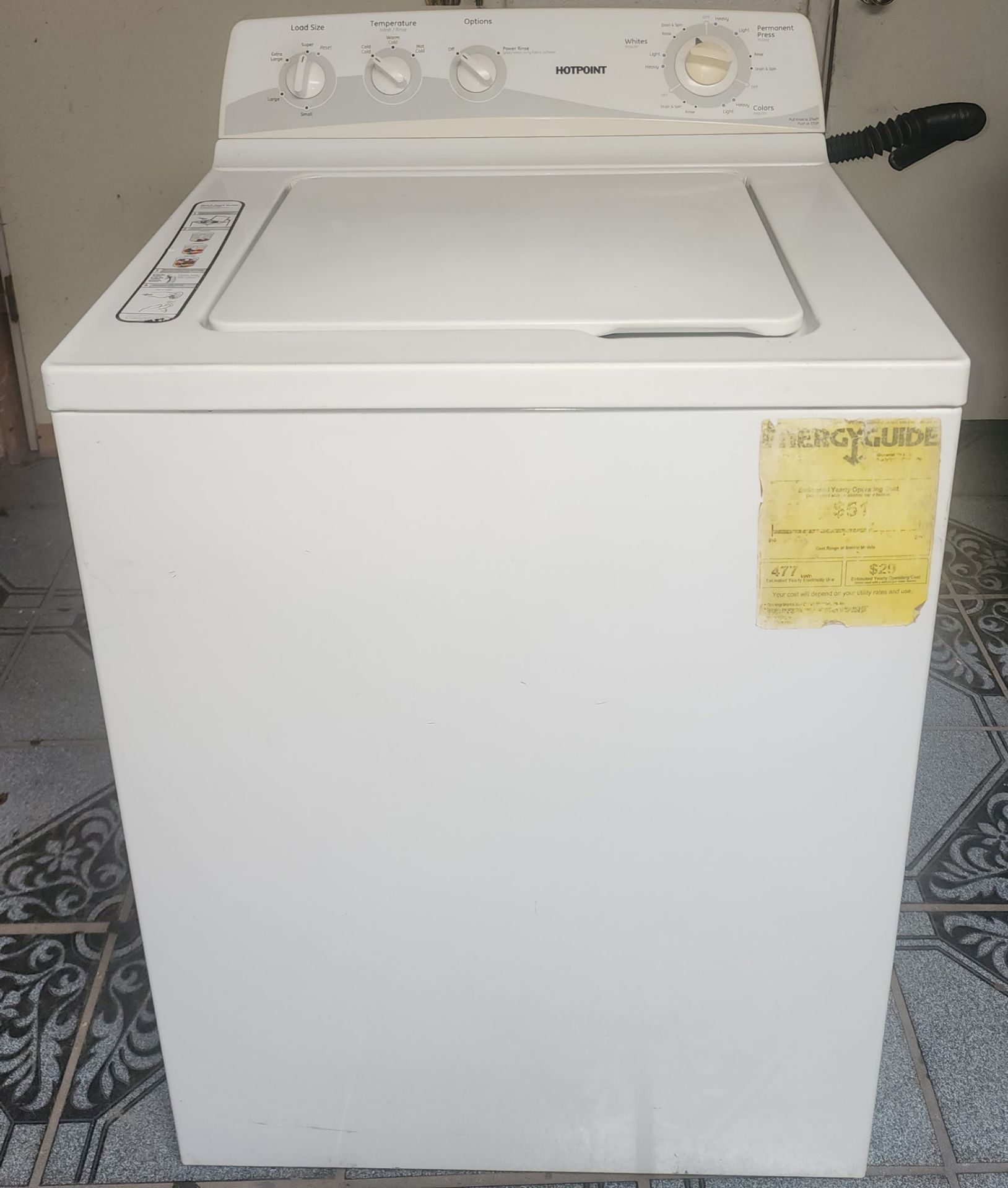 Large capacity hotpoint washer
