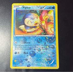 Piplup Rc6/RC25 Rare Legendary Treasure Radiant Collection Set Art reverse Holo