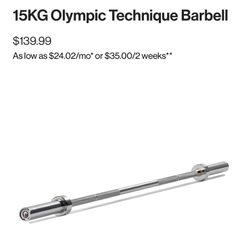 15KG titán Olympic Barbell