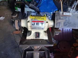 6' Grinder  on sturdy  pedestal