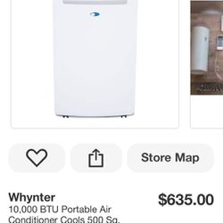 4 In 1 Portable Air Conditioner, Heating,Fan And Dehumidifier New In Box