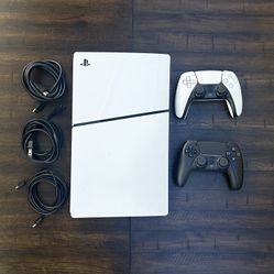 PS5 Slim Digital – 2 Controllers Included – Clean & Adult Owned