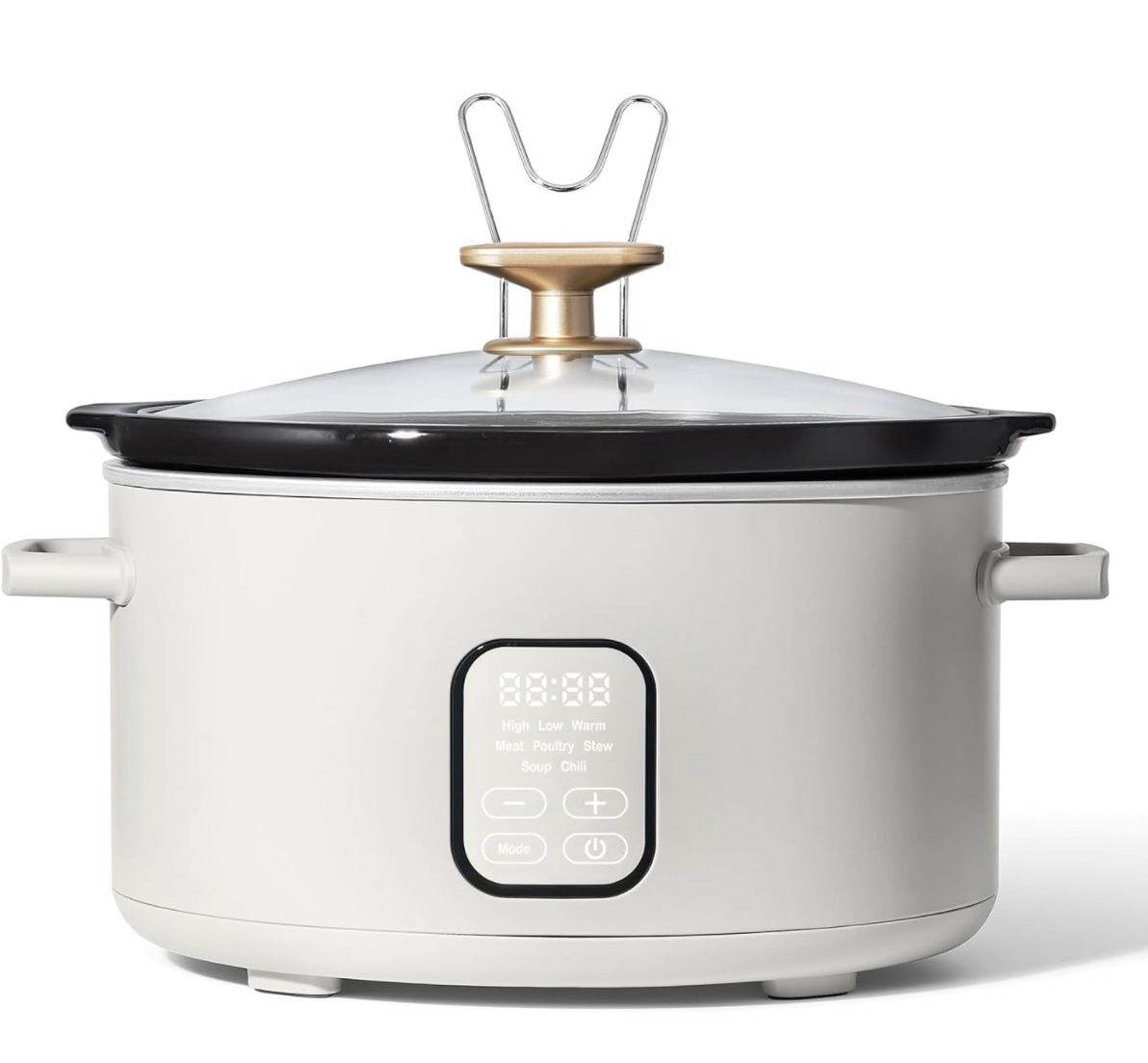 COOLHOME 6 Quart Programmable Slow Cooker, White Icing by Drew Barrymore (White Icing)