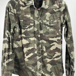 VANS Sz S Camo Studded Jacket Long sleeve 