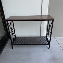New In Box 40x15x32 Inches Tall Console Accent Side Table Shelf Metal Frame Home Decor Display Stand Furniture 