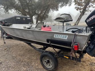 17’ Gregor Aluminum Boat