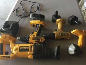 Power tools with charge and batteries