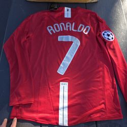Ronaldo RETRO MANCHESTER UNITED  MEDIANA MANGA LARGA