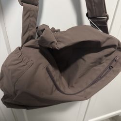 Uniqlo Drawstring Should Bag Brown