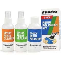 🔥Brand new🔥 3Pcs Epoxy Resin Polishing Kit - for Scratching, Sanding, and Polishing. It Includes Epoxy Polishing Compounds, Cleaning Agents, Sealant