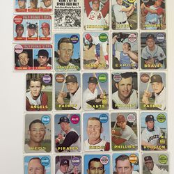 Lot Of 26 VG-EX 1969 Topps Baseball cards $75