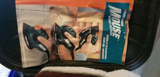 BLACK & DECKER MOUSE (MS500K) DETAIL SANDER POLISHER KIT , ACCESSORIES WITH HARD
