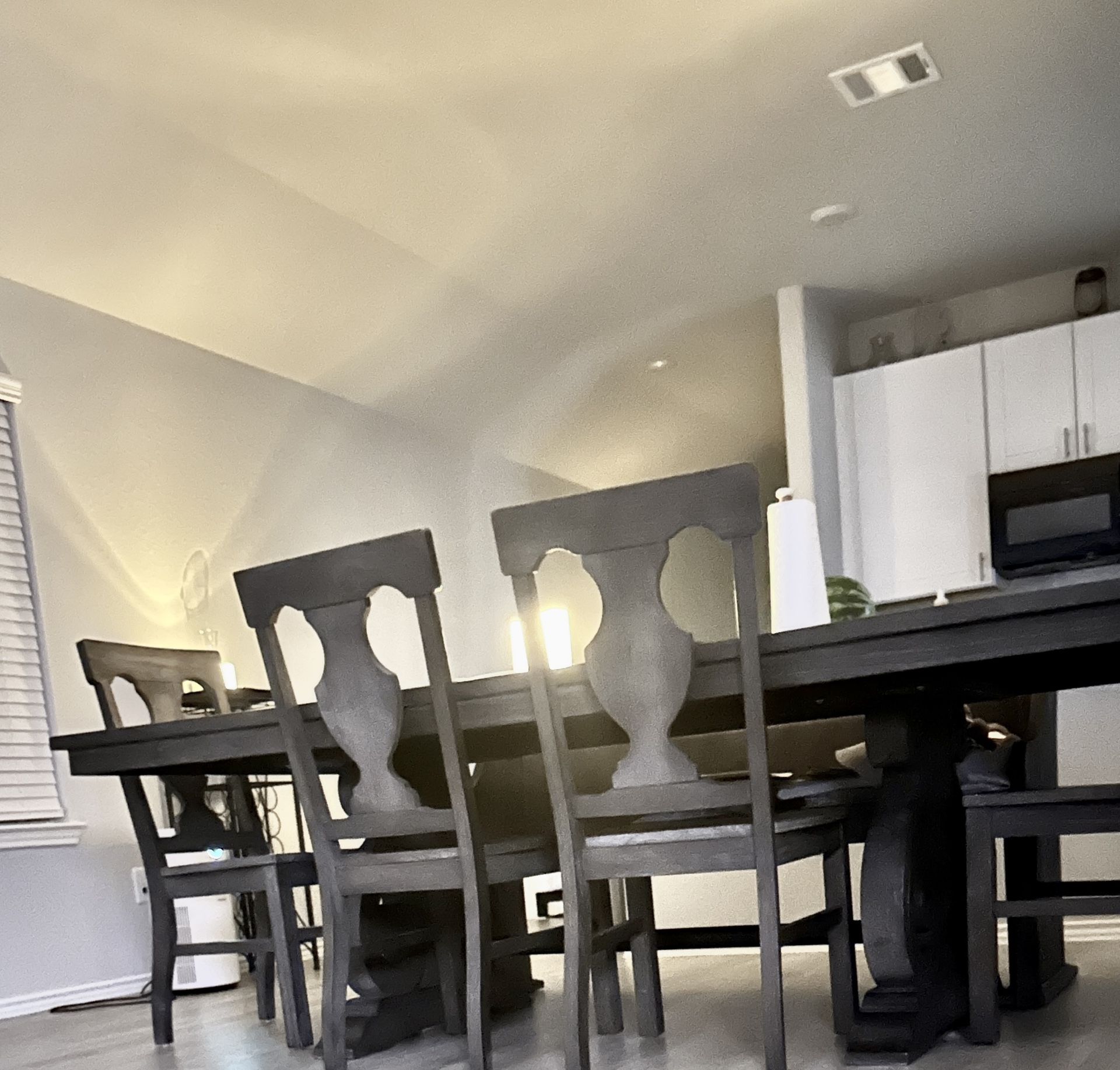 Table, Chairs and Bench Set
