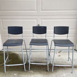 3 Bar stool with backrest